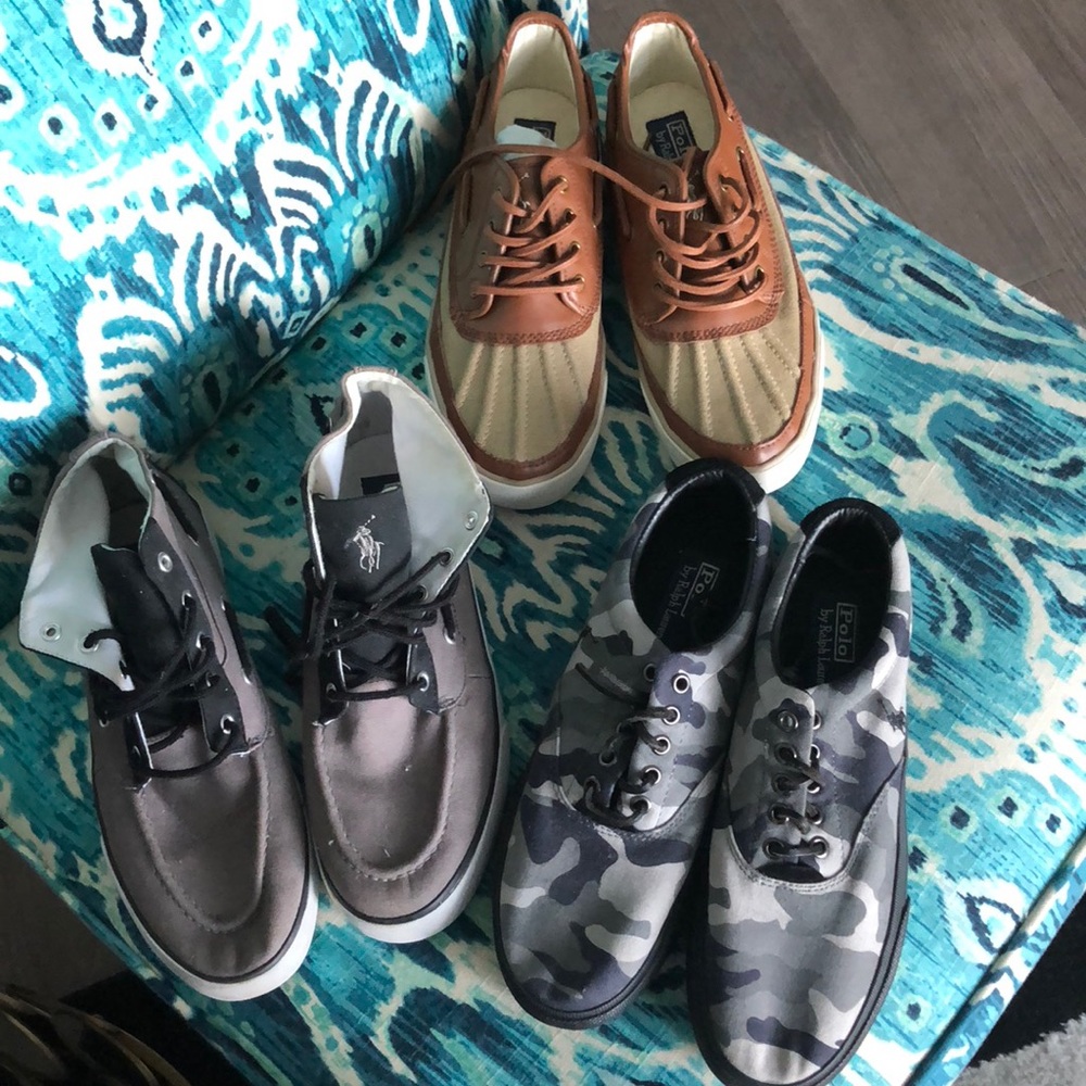 3 Polo by Ralph Lauren men’s shoes- size 8